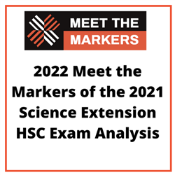 2022 Video of Meet the Markers 2021 Science Extension HSC Exam Analysis